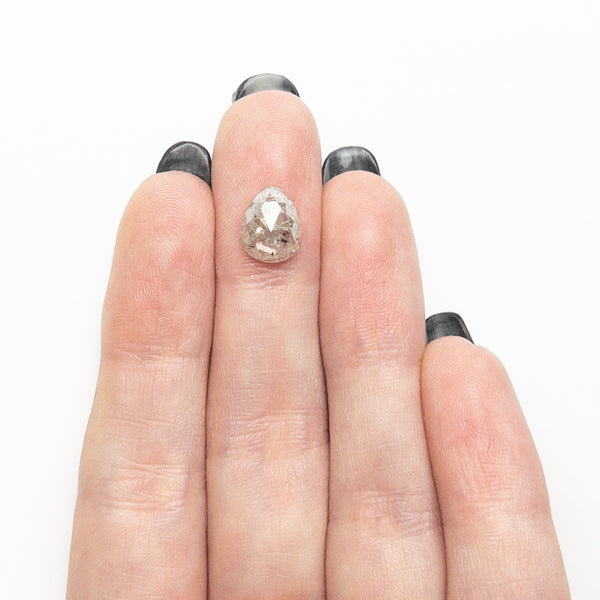 Éclat Rosecut Salt & Pepper Diamond Ring | OOAK