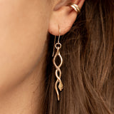 Serpent Earrings | Bronze