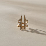 Akash Shield Ring | Bronze