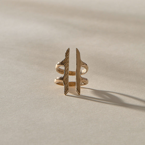 The Bronze Akash Shield Ring