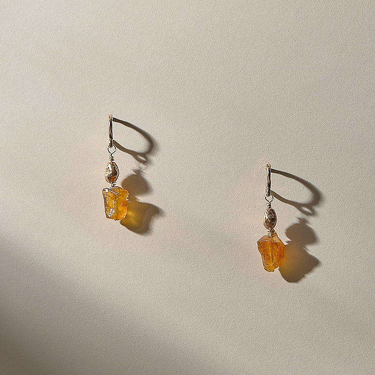 Taiyō Amber Hoops