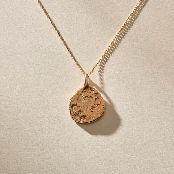 Gold Ancient Coin Necklace