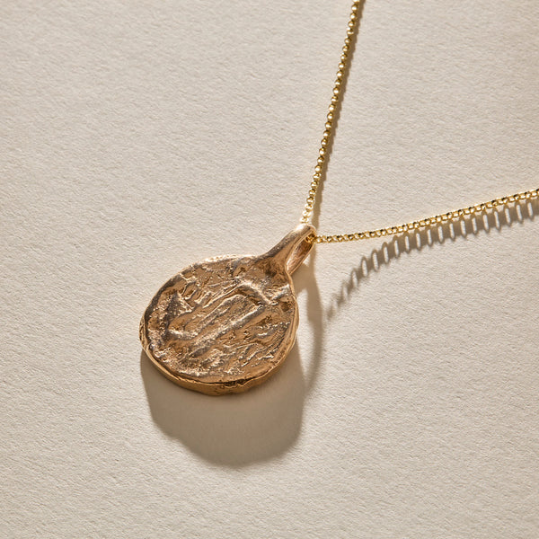Gold Ancient Coin Necklace