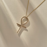 Ankh Necklace | Bronze