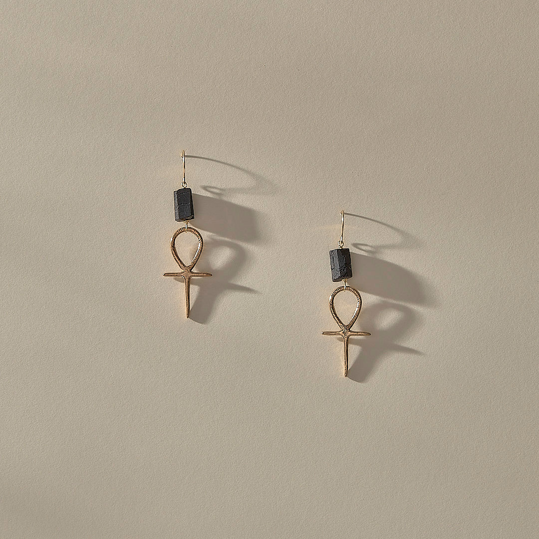 Ankh Earrings
