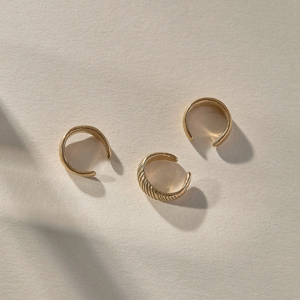 The Gold Anut Cuff Set
