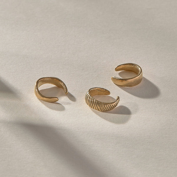 The Gold Anut Cuff Set