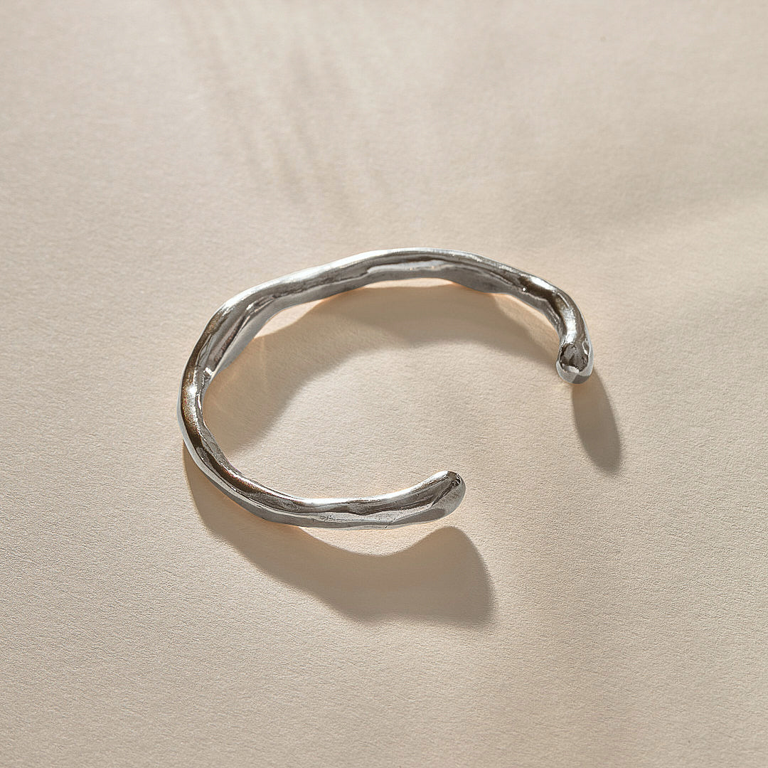 Bone Cuff | Silver