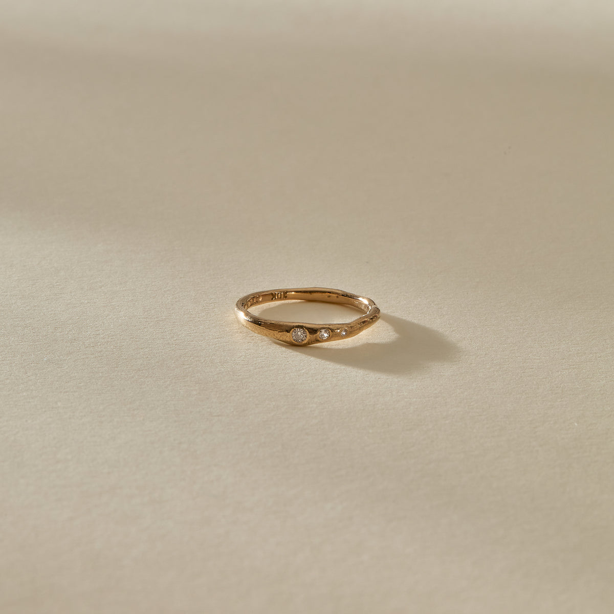 Vida Champagne Diamond Ring | Gold