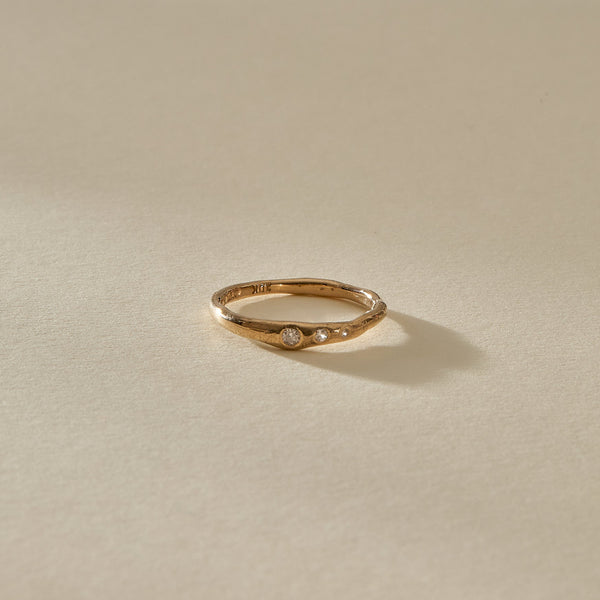 Vida Champagne Diamond Ring | Gold