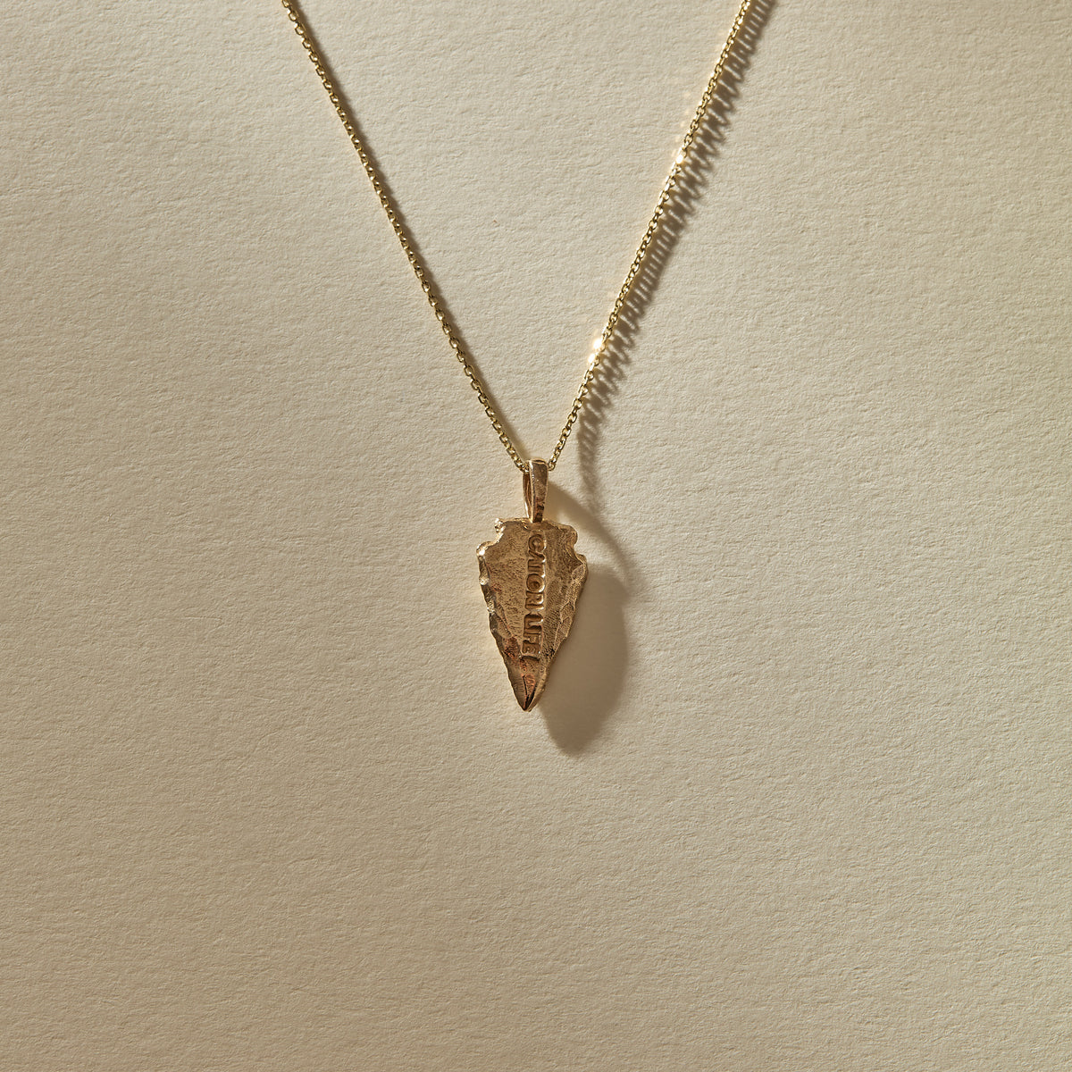 Arrowhead Necklace | Gold