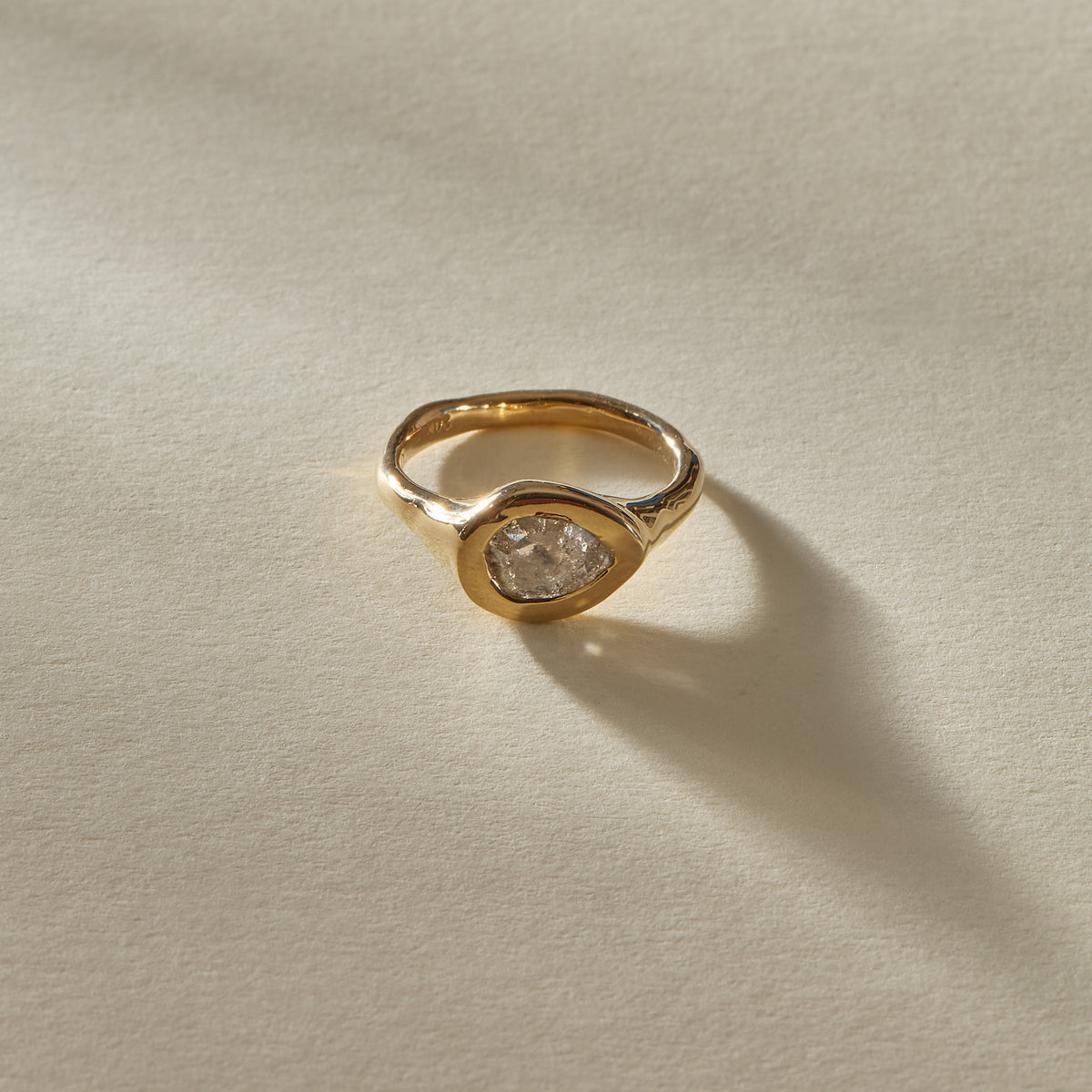 Oria Diamond Signet Ring  | OOAK