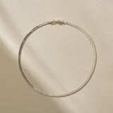 Fehu 4.5mm Herringbone Necklace | Silver