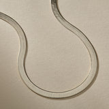 Fehu 4.5mm Herringbone Necklace | Silver