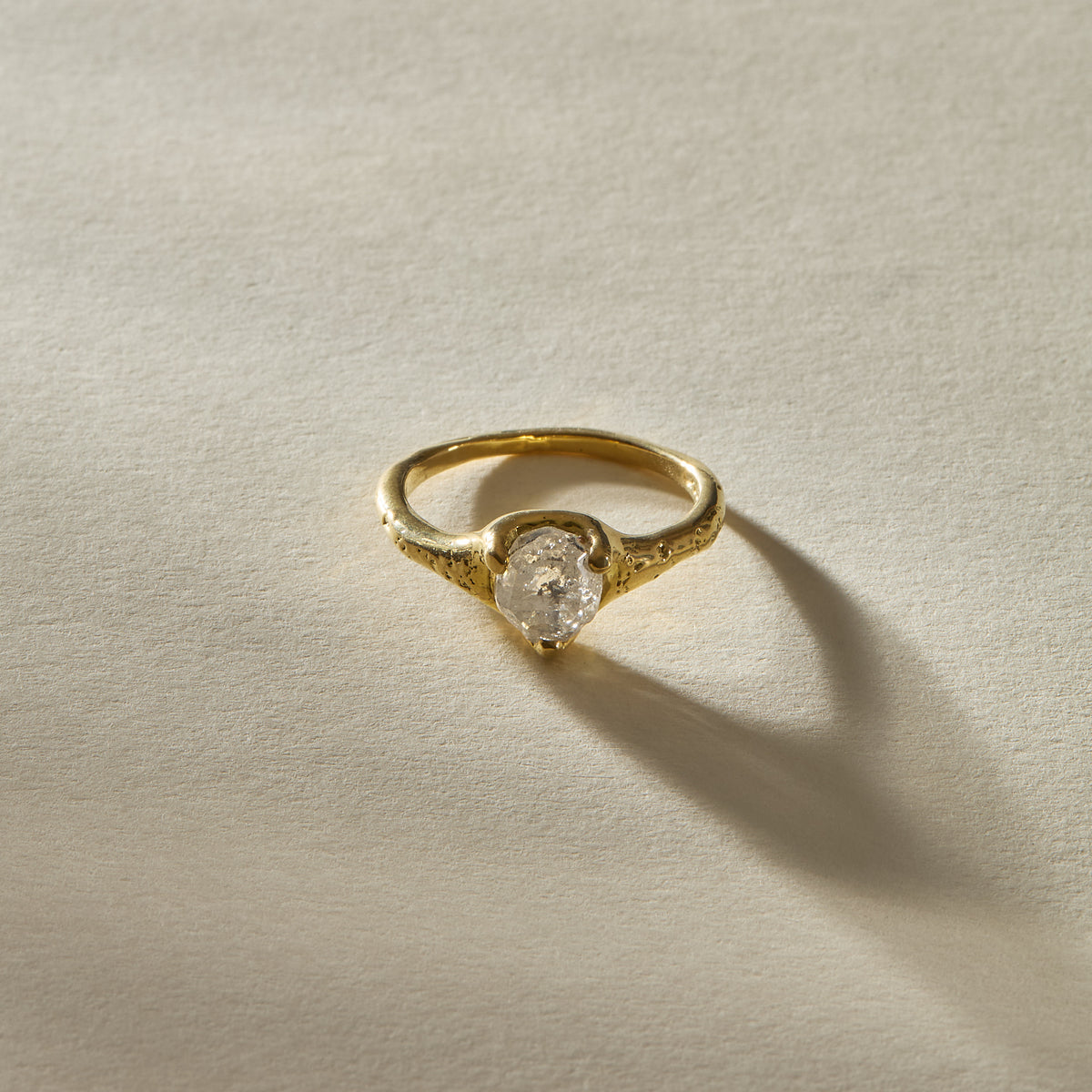 Amara Rough Polished Diamond Ring | OOAK
