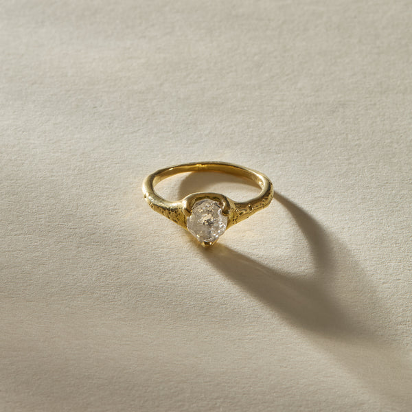 Amara Rough Polished Diamond Ring | OOAK