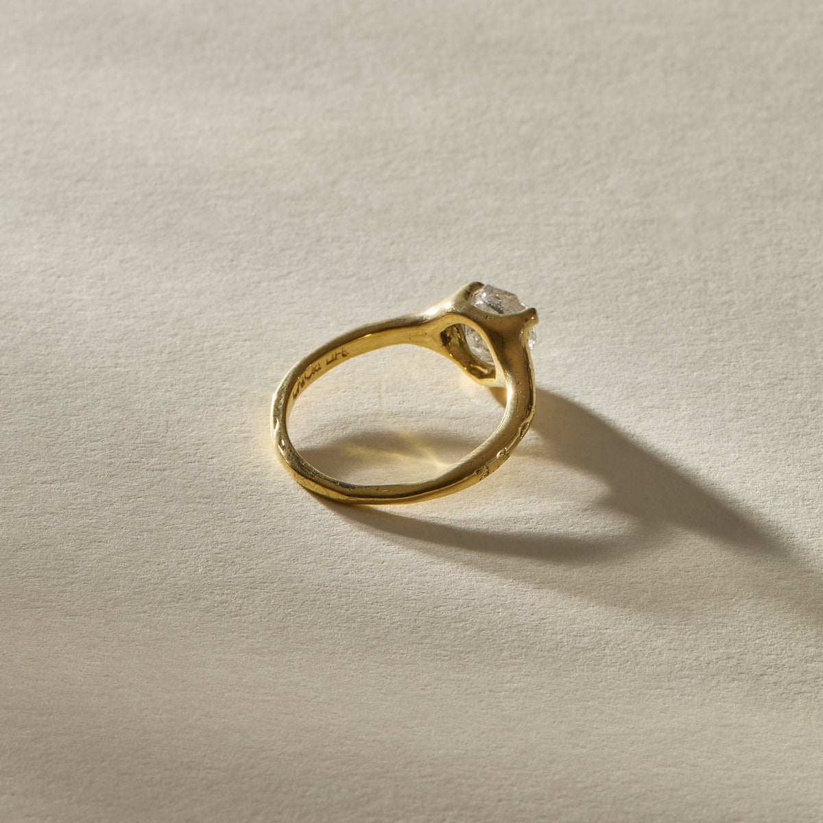 Amara Rough Polished Diamond Ring | OOAK