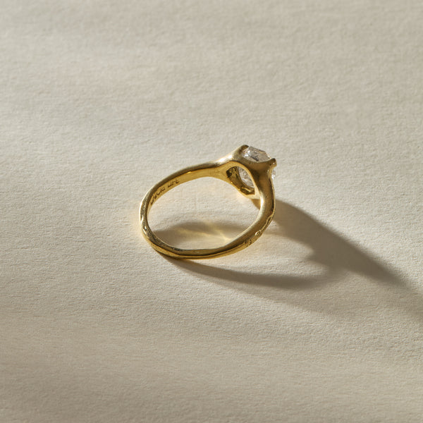 Amara Rough Polished Diamond Ring | OOAK