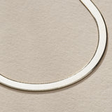 Fehu 2.7mm Herringbone Necklace | Silver