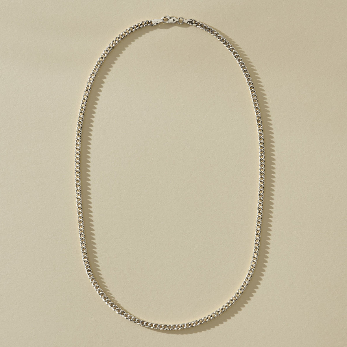 Luz Curb Chain Necklace | Silver