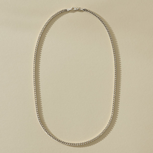 Luz Curb Chain Necklace | Silver