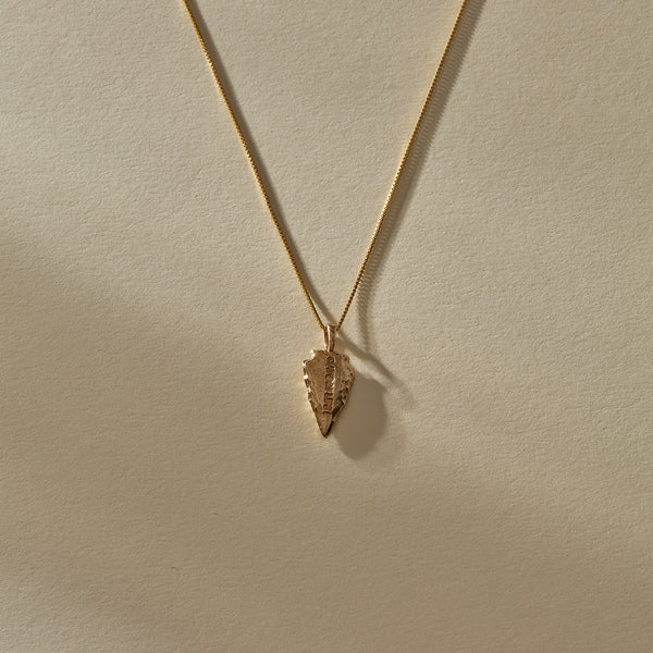 Arrowhead Necklace | Bronze