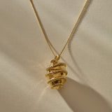 Orphic Egg Capsule Necklace | Gold