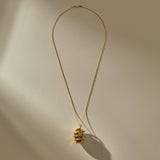 Orphic Egg Capsule Necklace | Gold