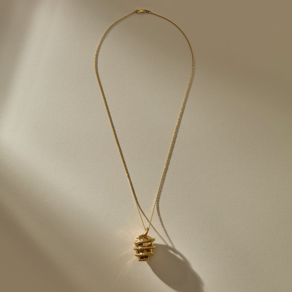 Orphic Egg Capsule Necklace | Gold