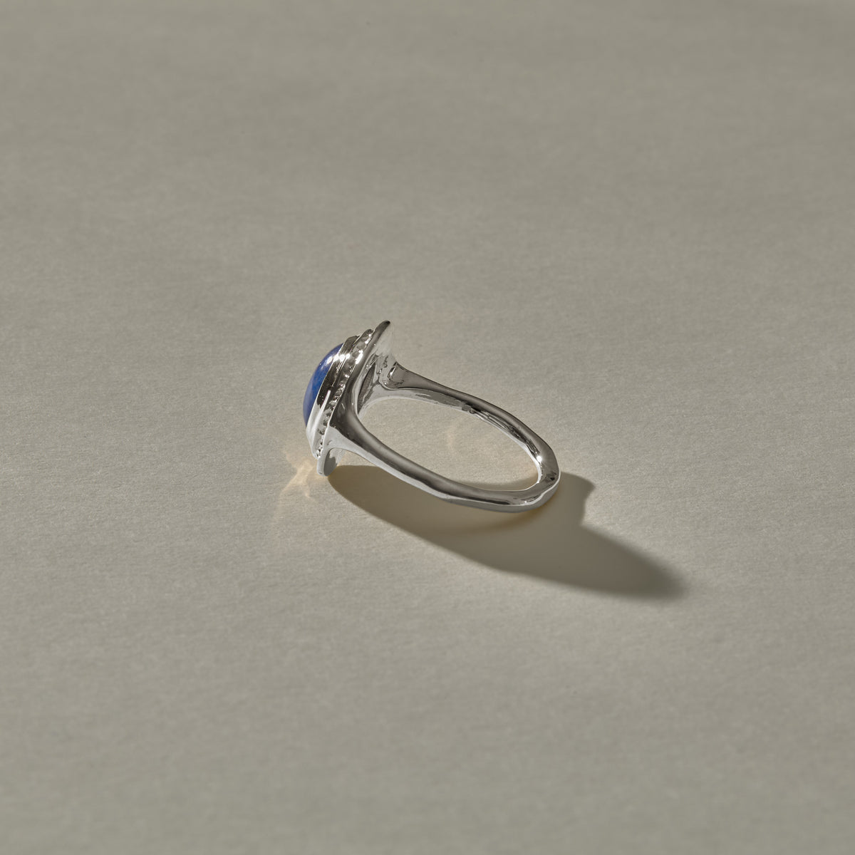 Cleo Lapis Amulet Ring | Silver