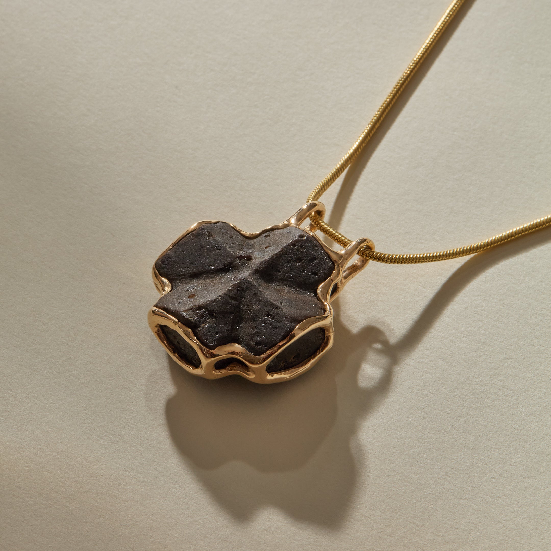 Stauros Staurolite Necklace | Gold | OOAK
