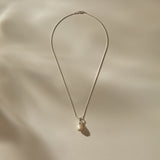 Luar Pearl Drop Necklace | Silver