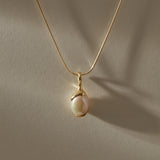 Luar Pearl Drop Necklace | Gold