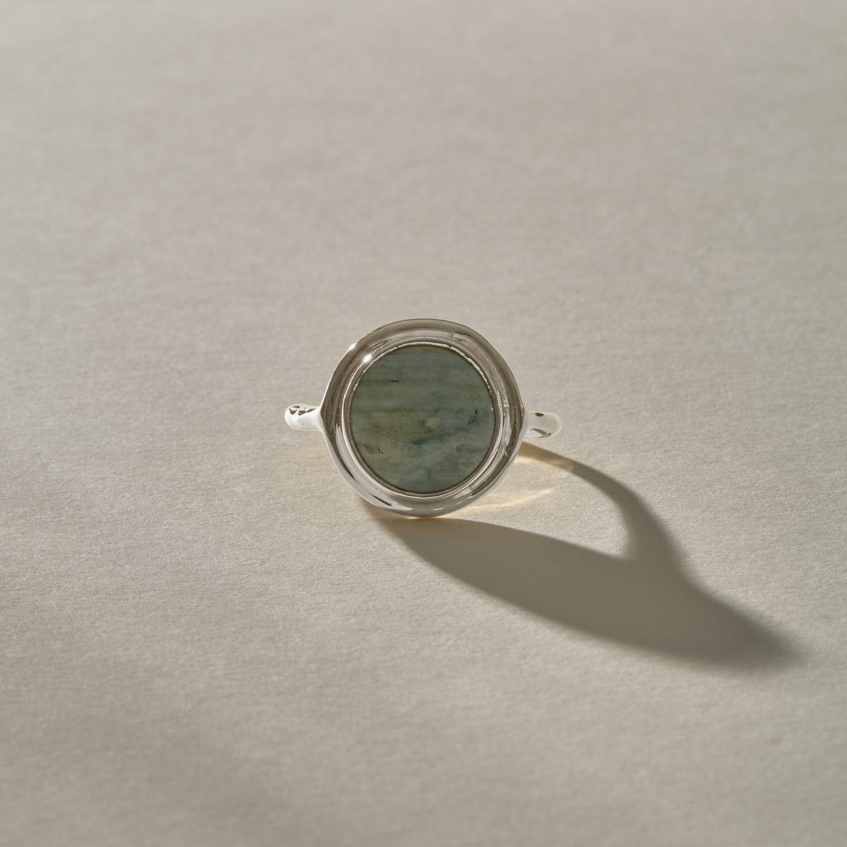 Reverie Jasper Amulet Ring II | Silver