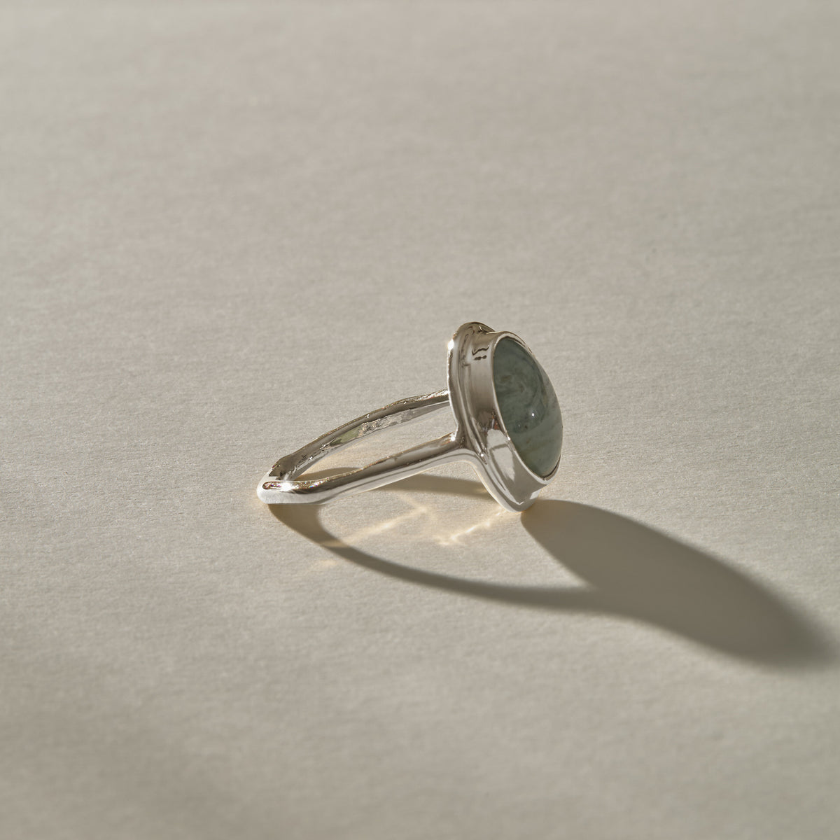 Reverie Jasper Amulet Ring II | Silver