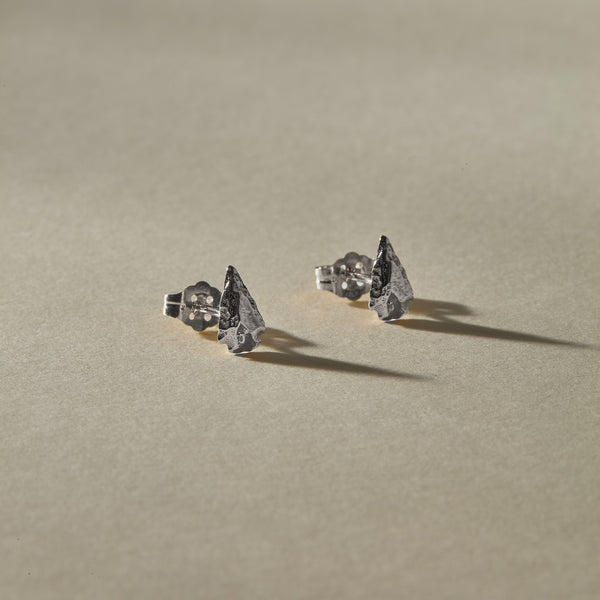 Arrowhead Stud Earrings | Silver