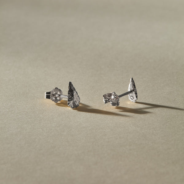 Arrowhead Stud Earrings | Silver
