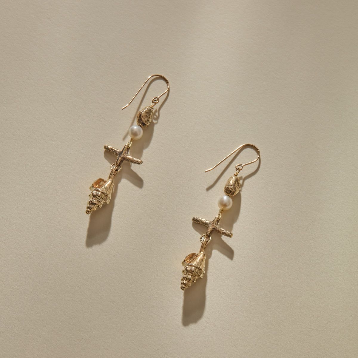 Sereia Chandelier Earrings | Gold