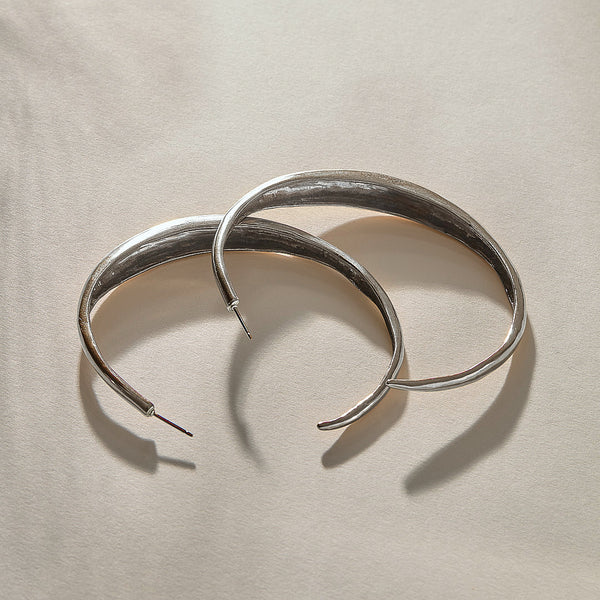 The Silver Cleo Hoops