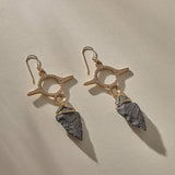 Earth Arrowhead Earrings