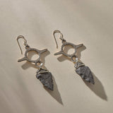 Earth Arrowhead Earrings
