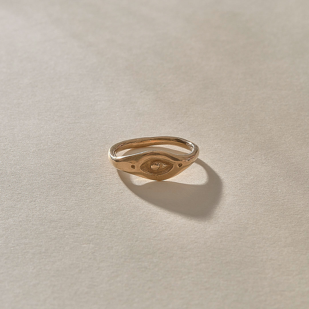 The Bronze Evil Eye Ring