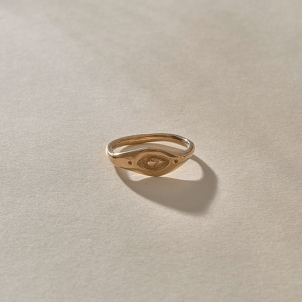 The Bronze Evil Eye Ring