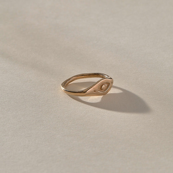 The Bronze Evil Eye Ring