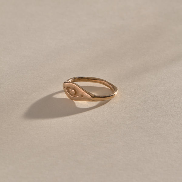 The Bronze Evil Eye Ring