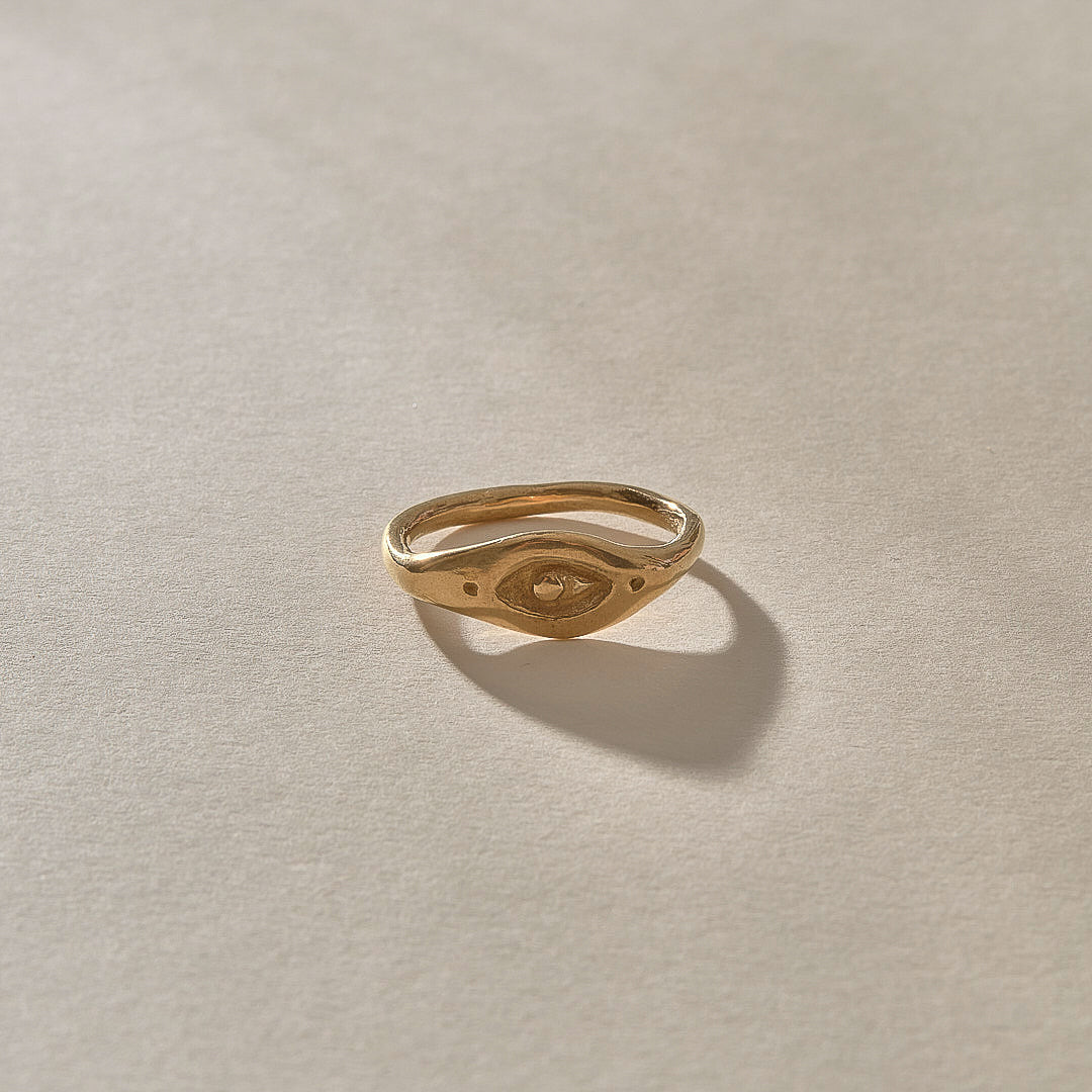 The Gold Evil Eye Ring