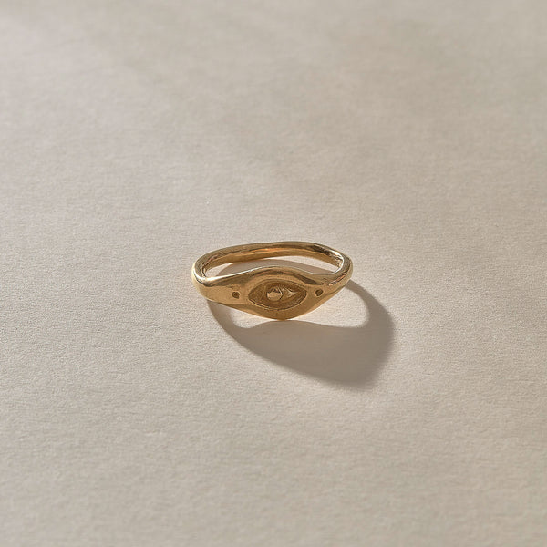 The Gold Evil Eye Ring