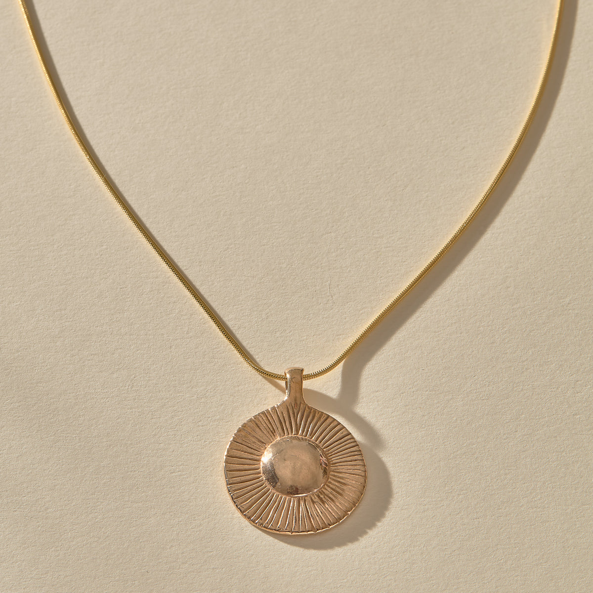 Heart of the Sun Necklace | Bronze