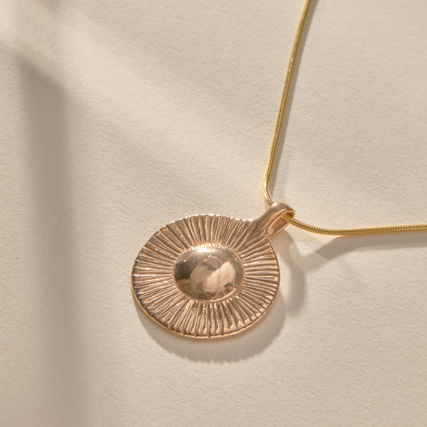 The Bronze Heart of the Sun Necklace