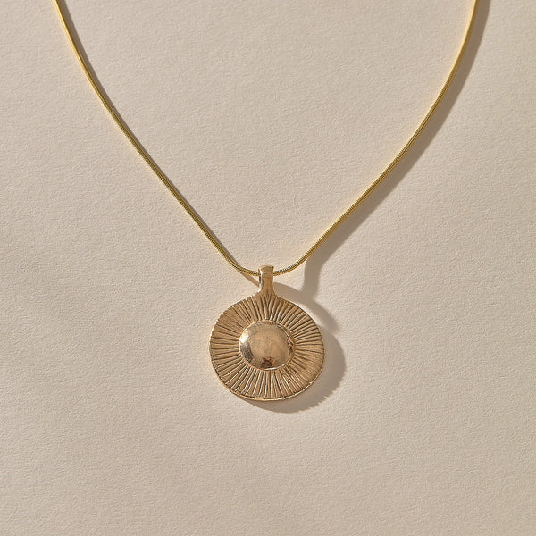 The Gold Heart of the Sun Necklace